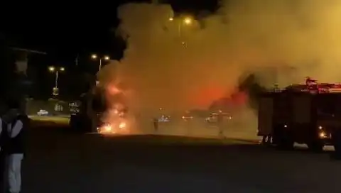 Zonguldak'ta Seyir Halindeki TIR Alev Alev Yandı, Panik Yaratan Anlar