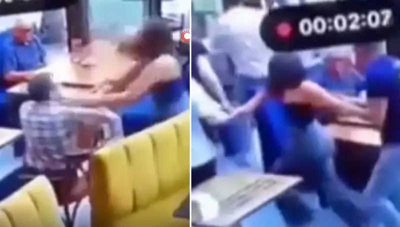 Garsona Tokat Atmanın Bedeli: Tekme Tokat Dayak Geldi